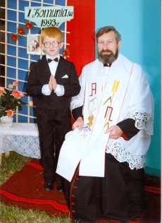 od lewej Wojciech Kulik, ks. Franciszek Nucia